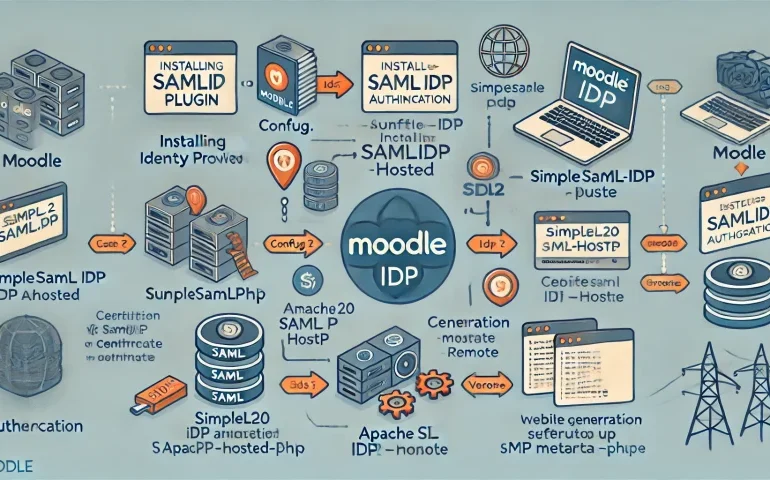 User logging into Moodle with Single Sign-On (SSO) authentication
