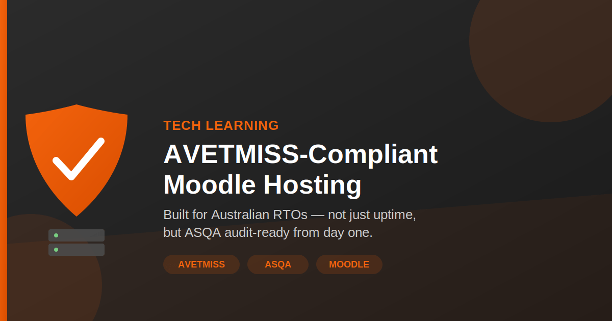 AVETMISS compliant Moodle hosting for Australian RTOs by TechLearning